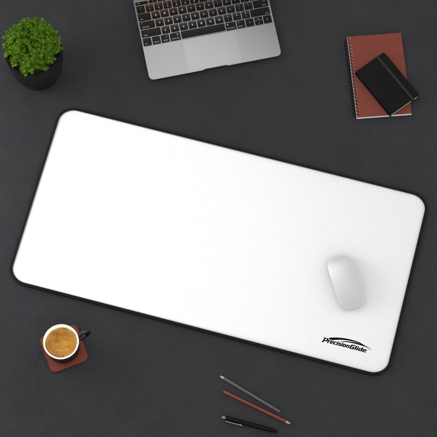 Desk Mat – Minimal White Gaming & Office Mouse Pad | PrecisionGlide