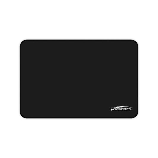 Desk Mat – Black Extra-Large Mouse Pad with Subtle Logo | PrecisionGlide