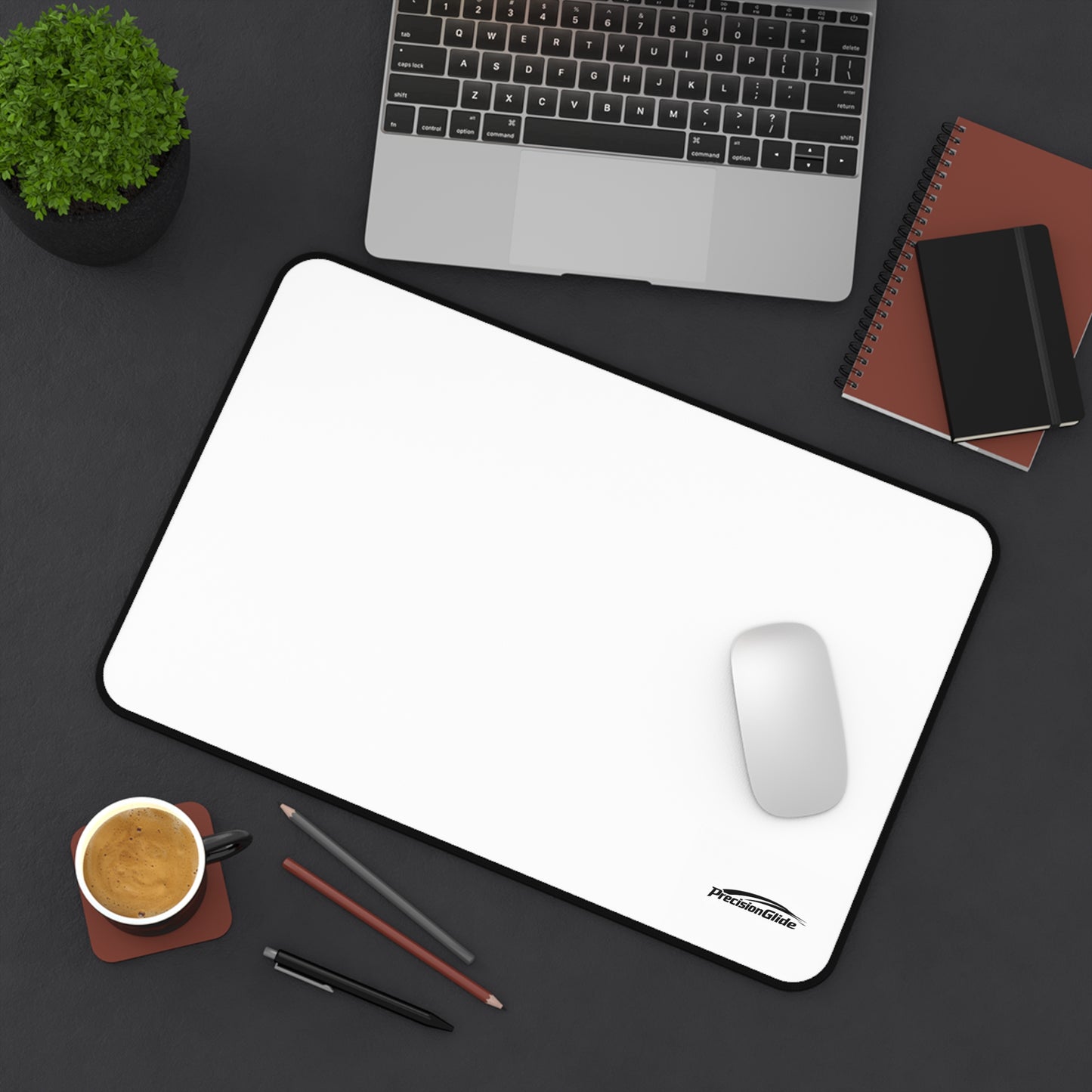 Desk Mat – Minimal White Gaming & Office Mouse Pad | PrecisionGlide